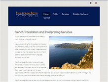 Tablet Screenshot of french-language-services.com